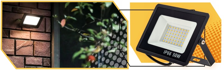 HALOGEN LED 50W NAŚWIETLACZ LAMPA IP66 4500lm MOCNY WODOODPORNY PREMIUM Kod producenta HALOGEN LED LAMPA IP66 4500lm 50W MOCNY